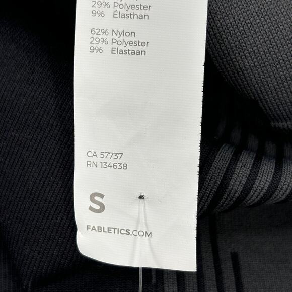 Fabletics Seamless Fusion High Waist 7/8 Leggings Size S Black Gray - Picture 11 of 12